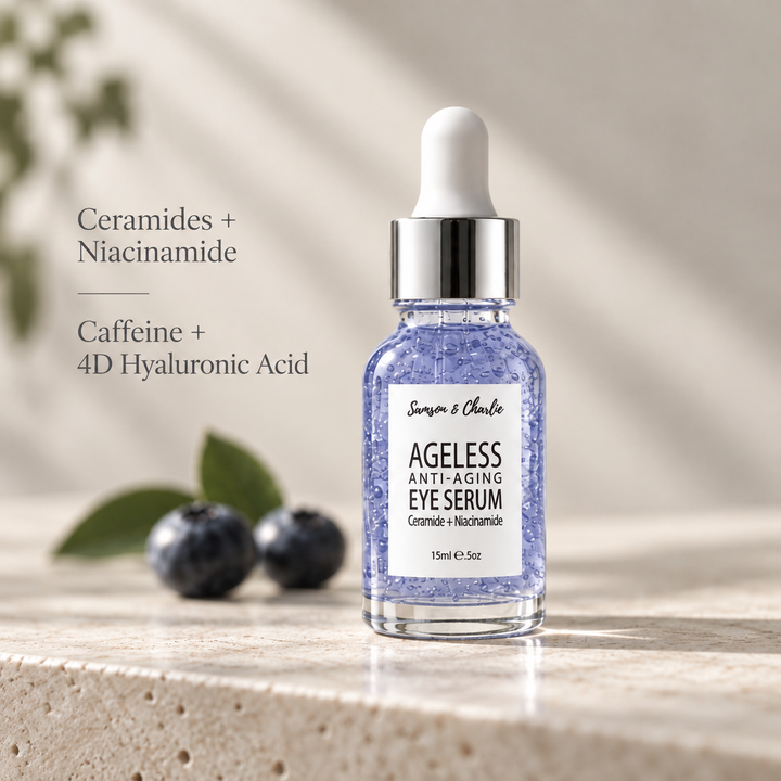 Ageless Eye Serum with ceramides, niacinamide, caffeine and 4D hyaluronic acid