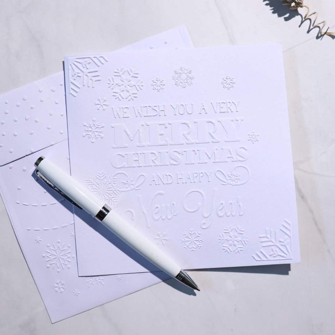 Samson & CharlieHandmade Embossed Christmas Greeting Card - Festive Elegance