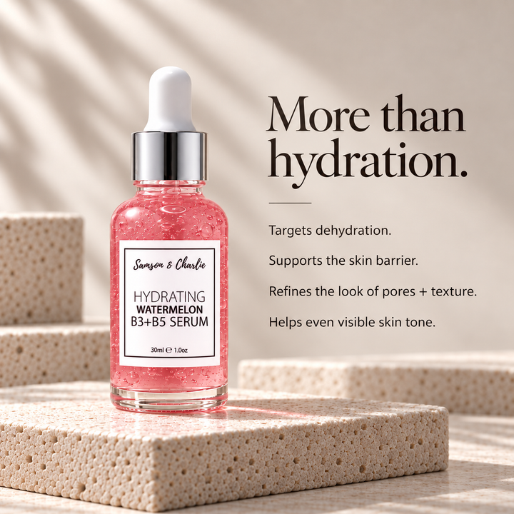Hydrating Watermelon Serum benefits for hydration, skin barrier, pores and visible tone