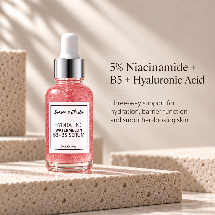 Hydrating Watermelon Serum with 5% niacinamide, vitamin B5 and hyaluronic acid