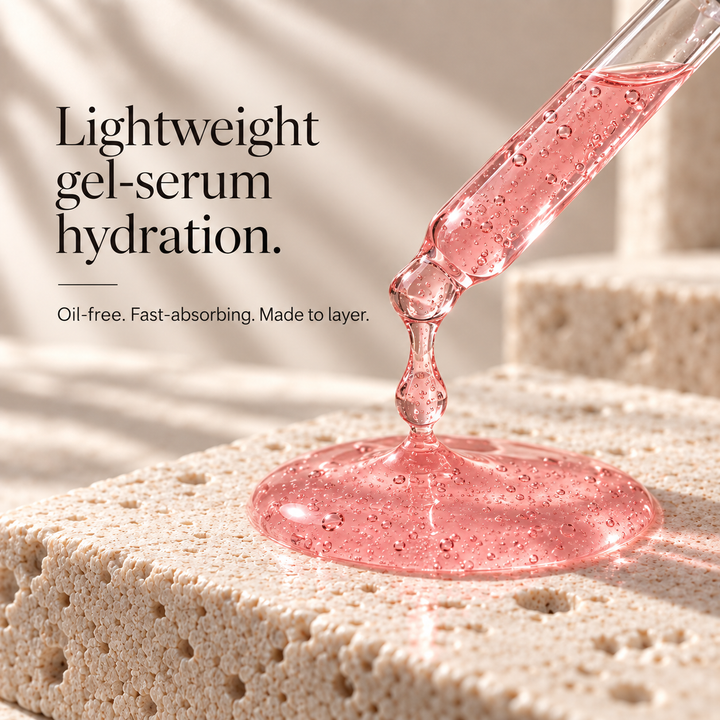 Lightweight oil-free Hydrating Watermelon gel serum texture