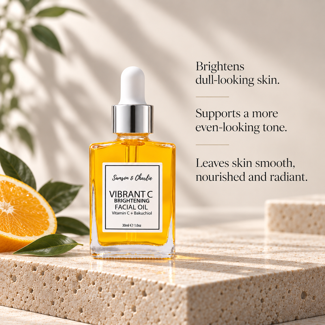 Vibrant C Brightening Facial Oil brightens dull-looking skin and supports a radiant glow
