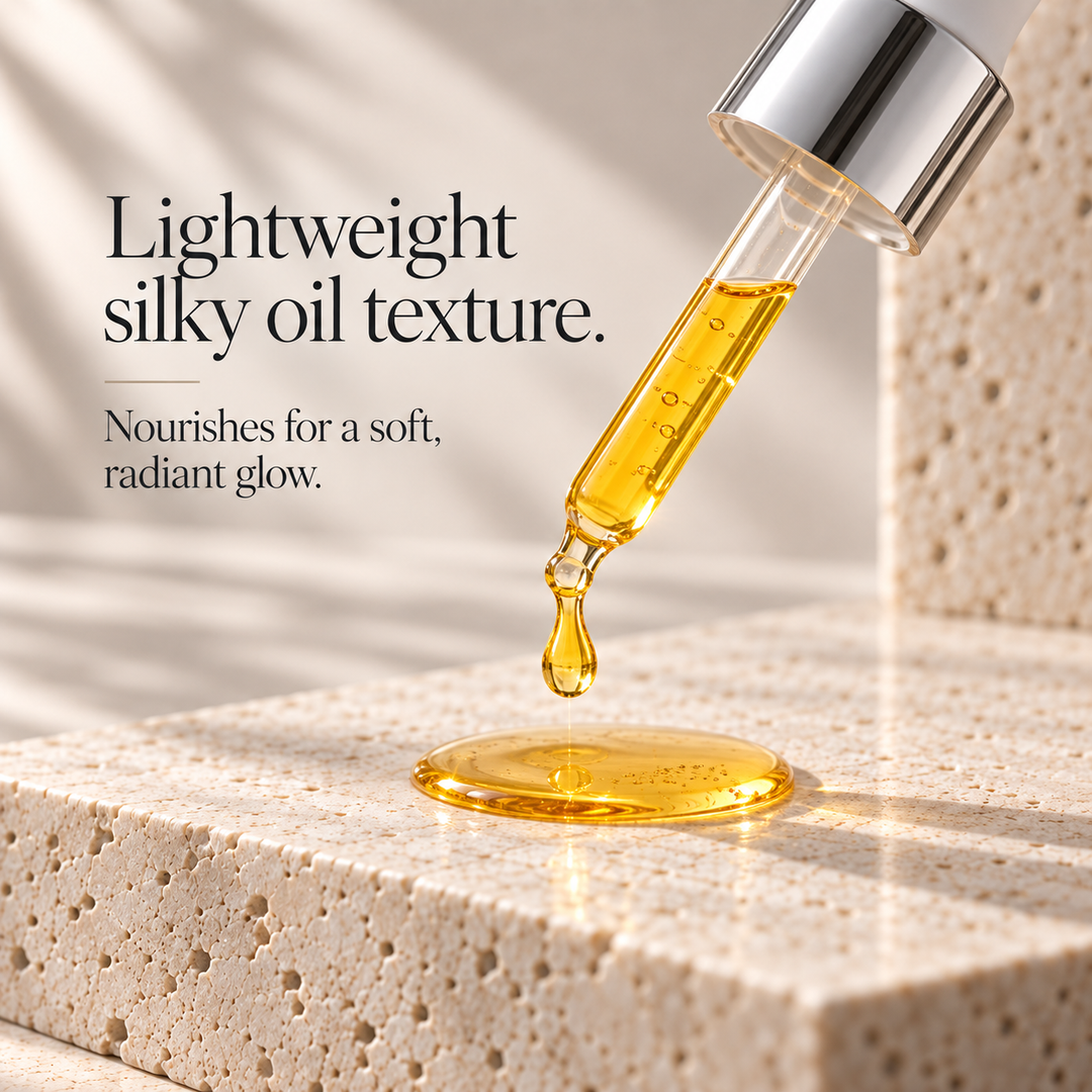 Vibrant C Brightening Facial Oil lightweight silky oil texture