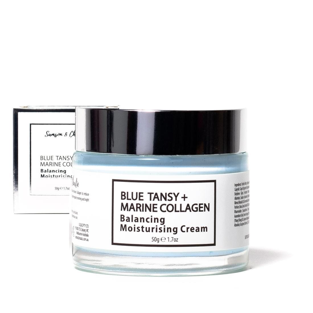 Samson & Charlie Moisturising Cream Blue Tansy + Marine Collagen Balancing Moisturising Cream
